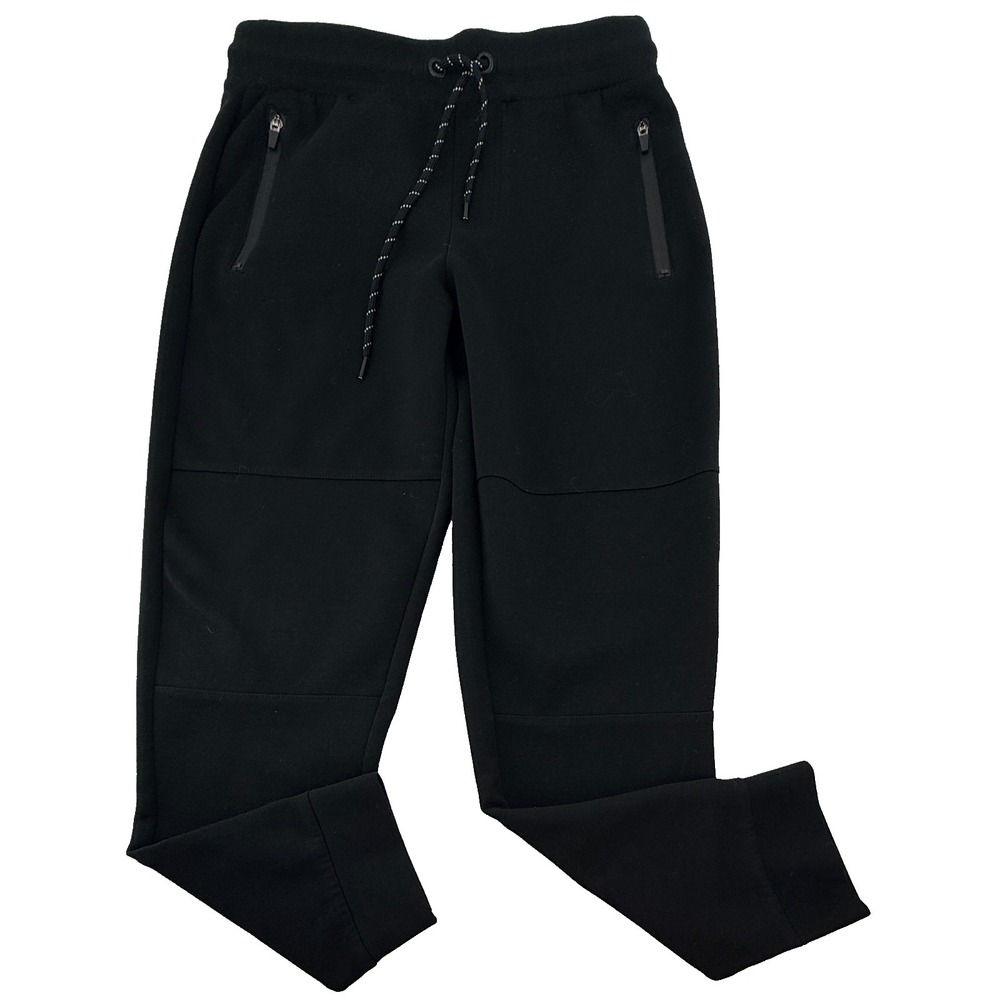 AeroPOSTALE Womens Black Jogger Pants Stretch Sweatpants Lounge Medium